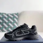 Dior B30 Countdown Sneaker – Triple Black with White Piping