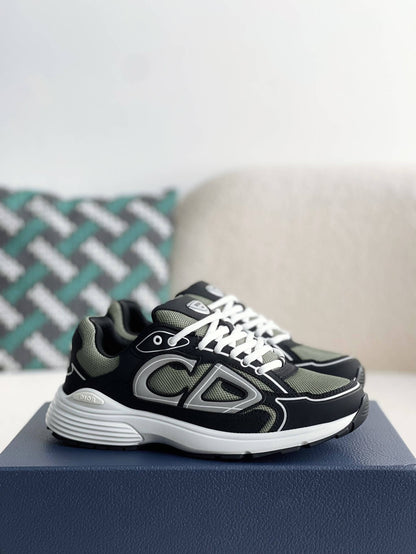 Dior B30 Deep Green Black Sneakers