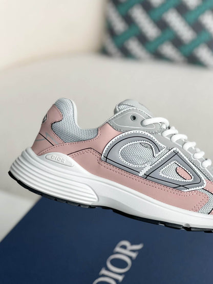 Dior B30 Grey Light Pink Sneakers