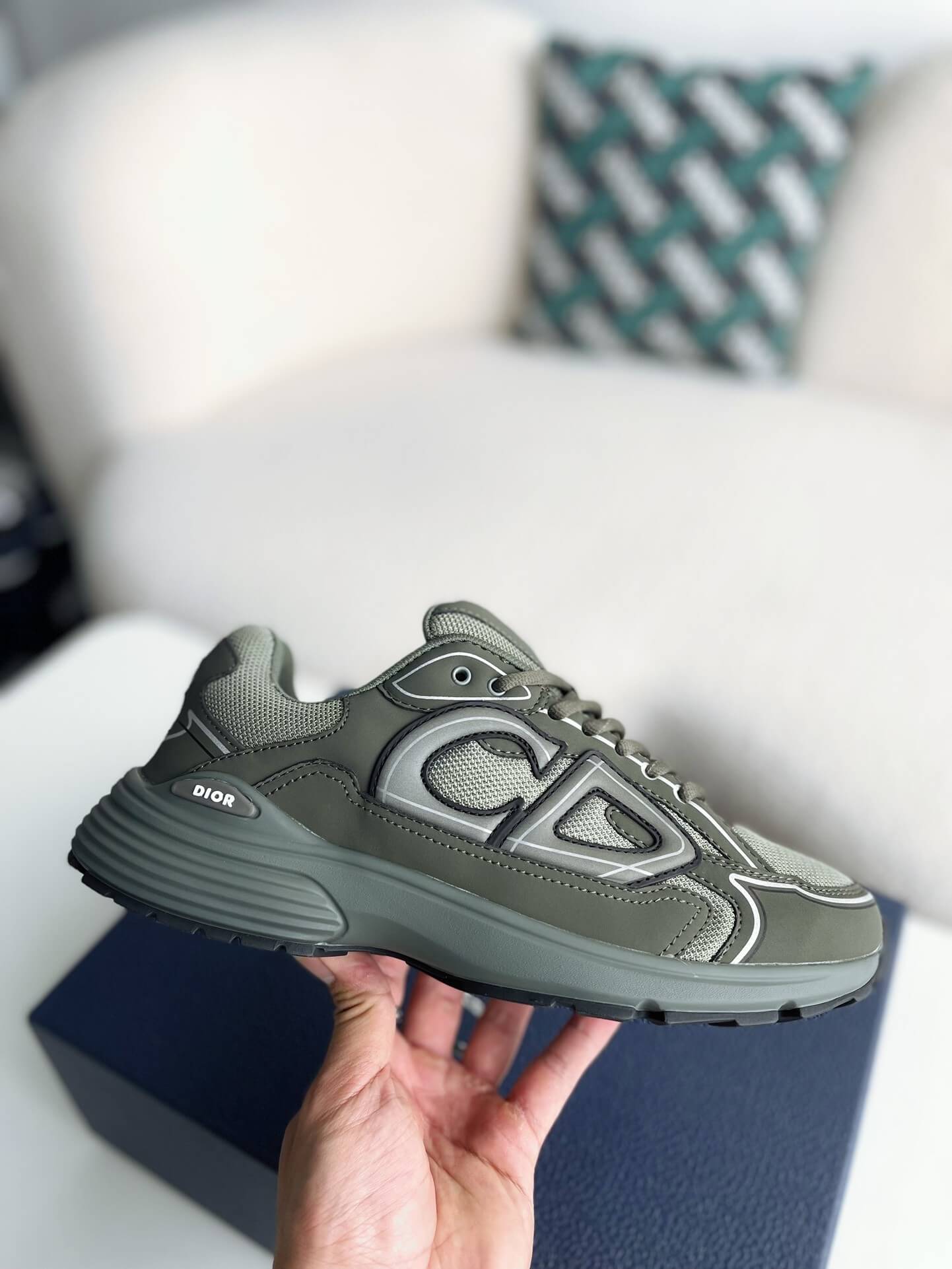 Dior B30 Khaki Green Sneaker