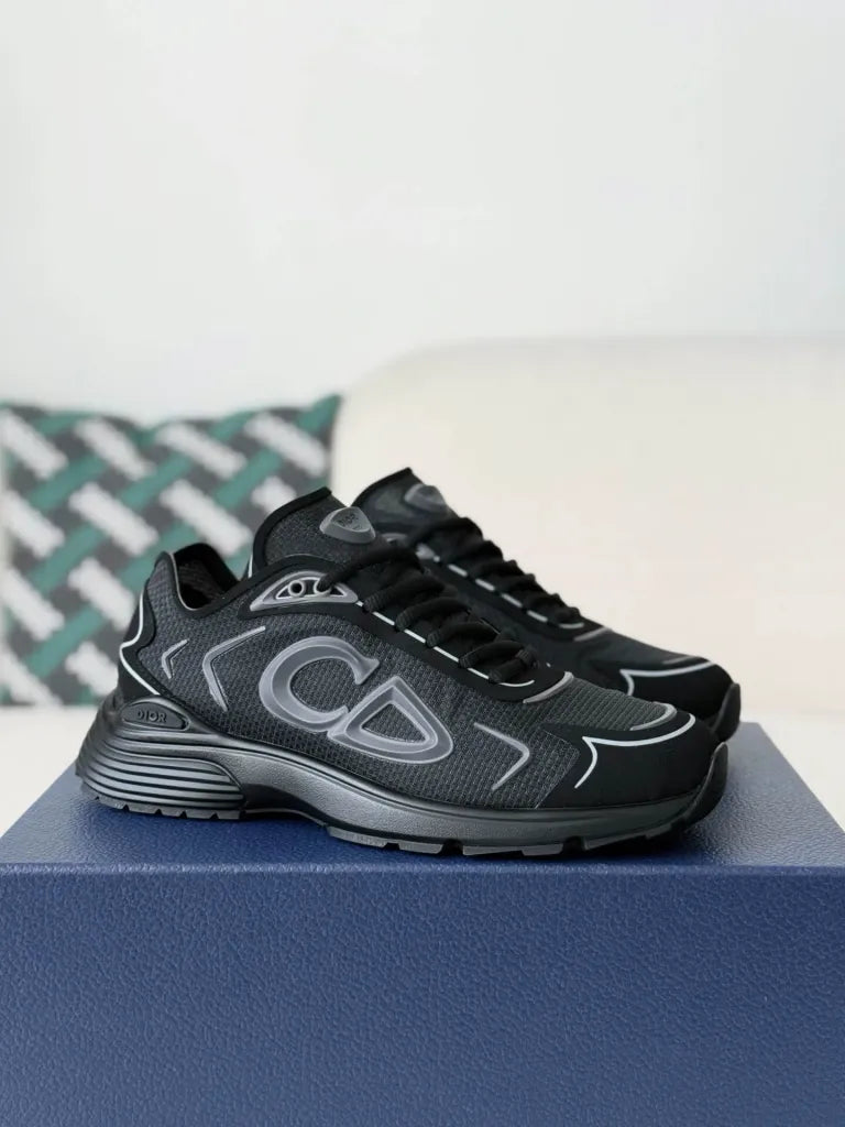 Dior B30 Sneaker – All-Black Technical Mesh