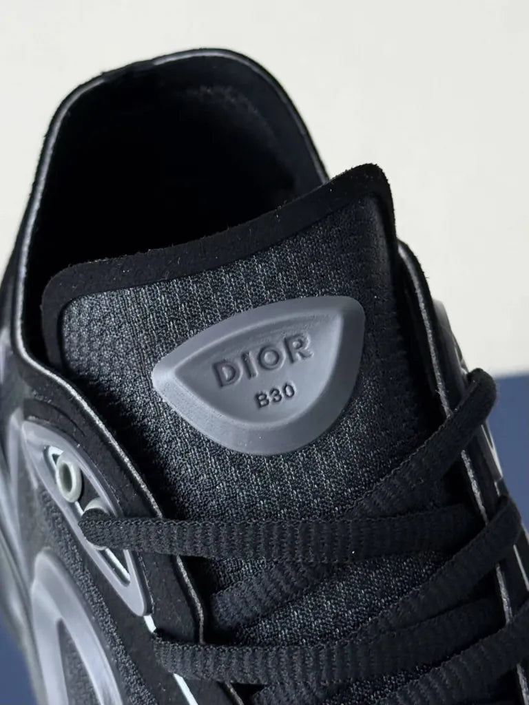 Dior B30 Sneaker – All-Black Technical Mesh