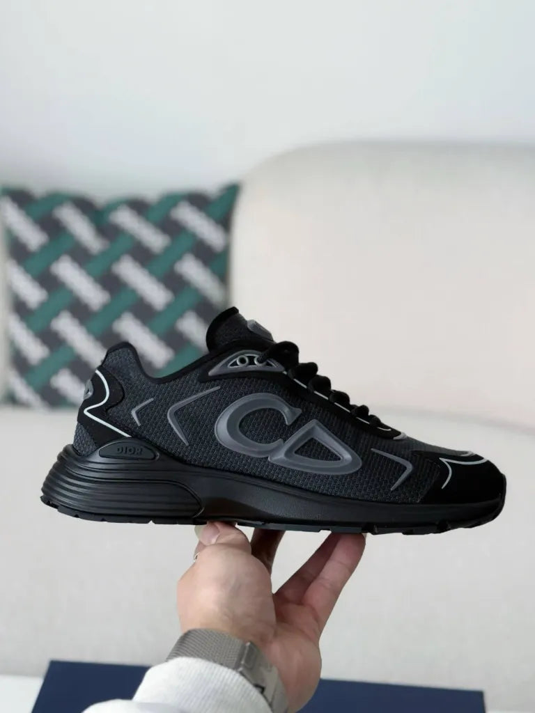 Dior B30 Sneaker – All-Black Technical Mesh