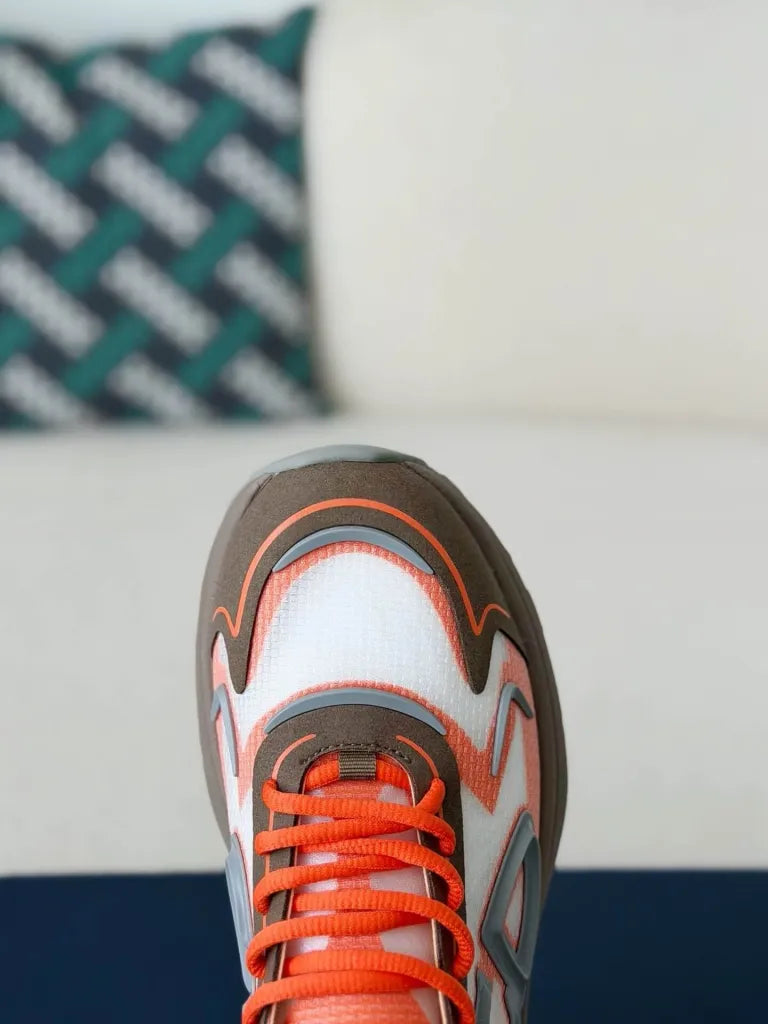 Dior B30 Sneaker – Orange, Brown & White