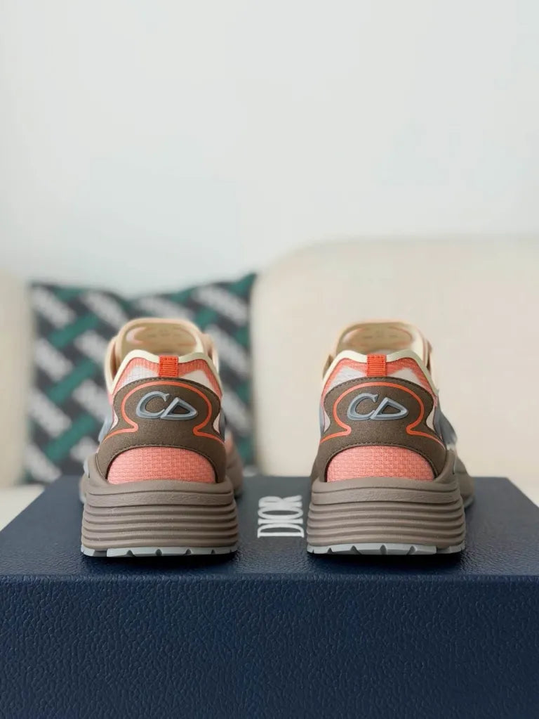 Dior B30 Sneaker – Orange, Brown & White