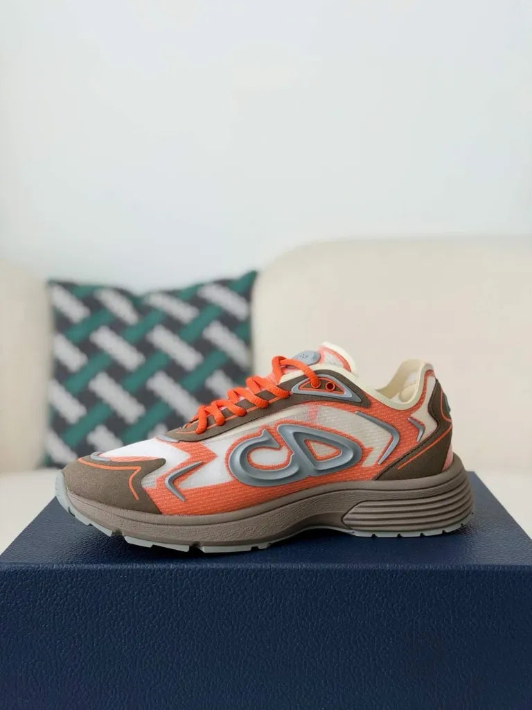 Dior B30 Sneaker – Orange, Brown & White