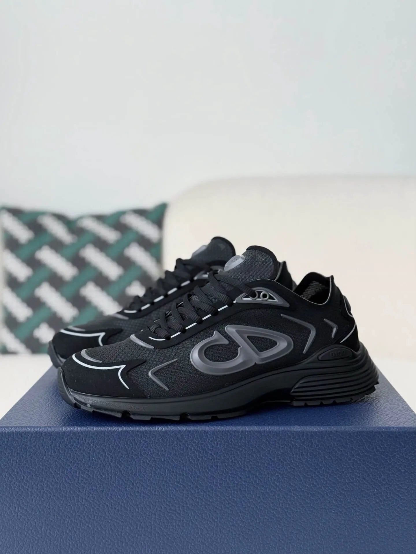 Dior B30 Sneaker – Triple Black Technical Mesh