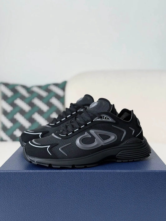 Dior B30 Sneaker – Triple Black Technical Mesh