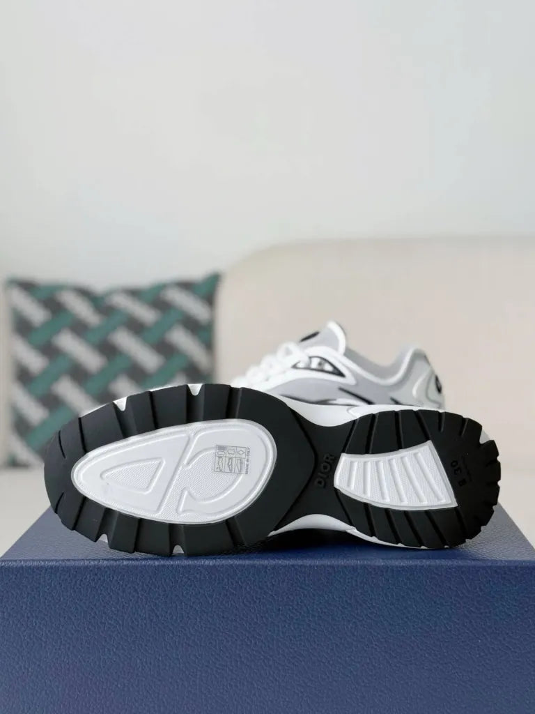 Dior B30 Sneaker – White, Grey & Black