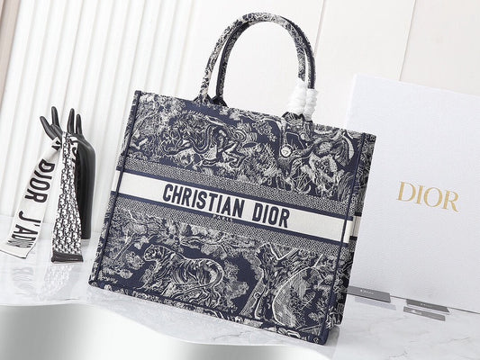 Dior Book Tote Bag "Navy"