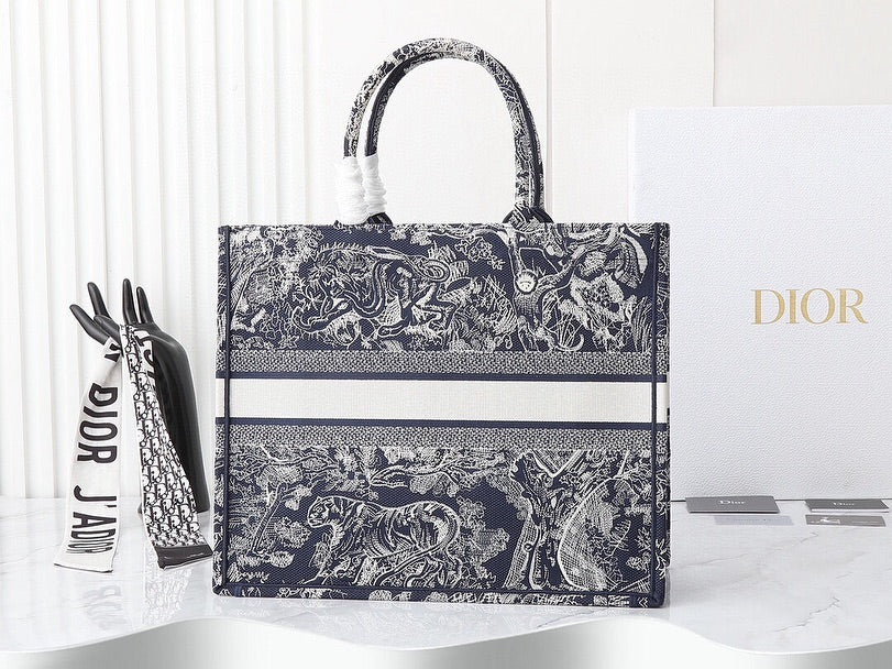 Dior Book Tote Bag "Navy"