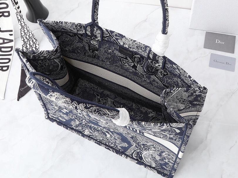 Dior Book Tote Bag "Navy"