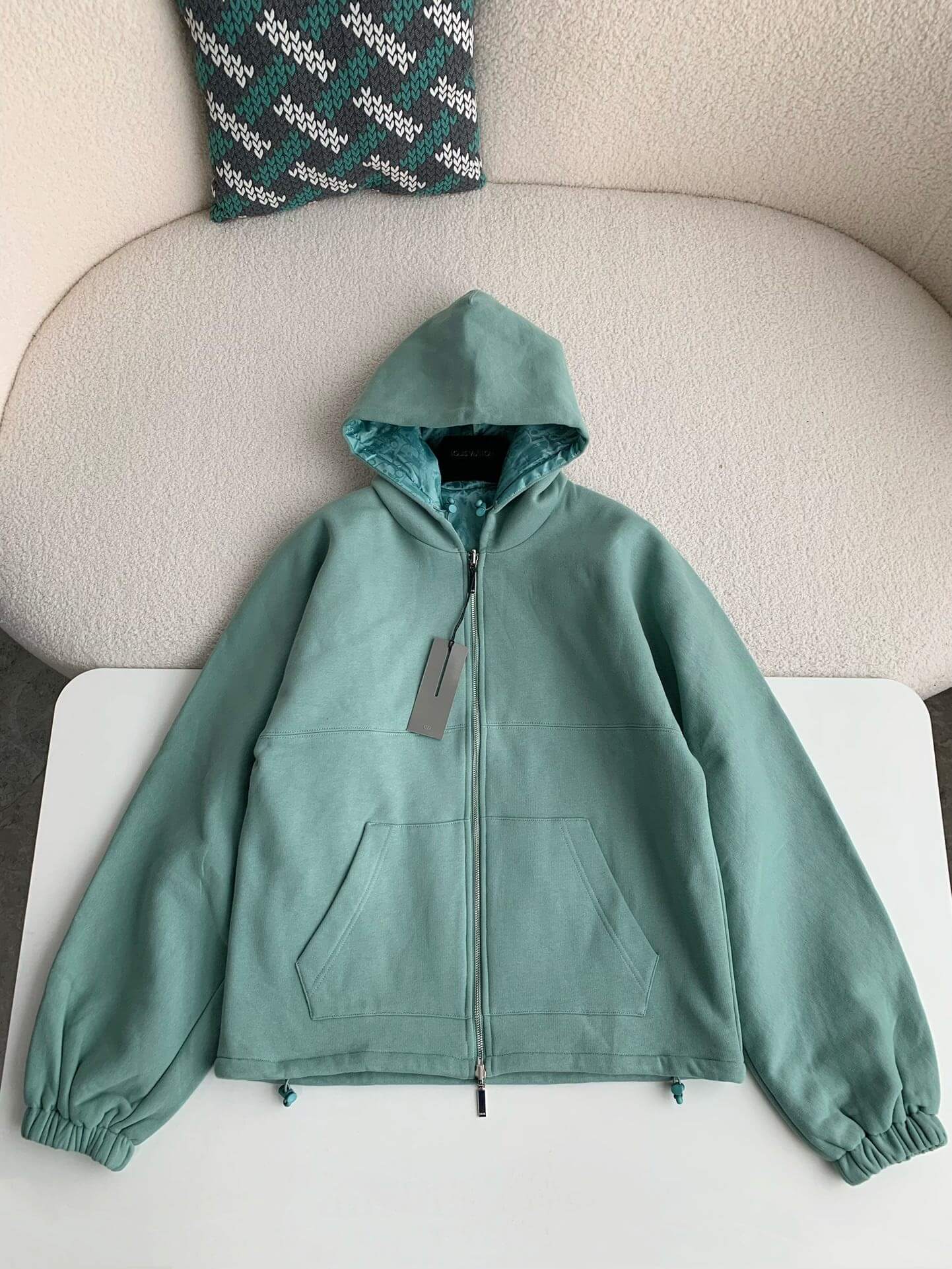 Dior CD Icon Zip-Up Reversible Hooded Jacket