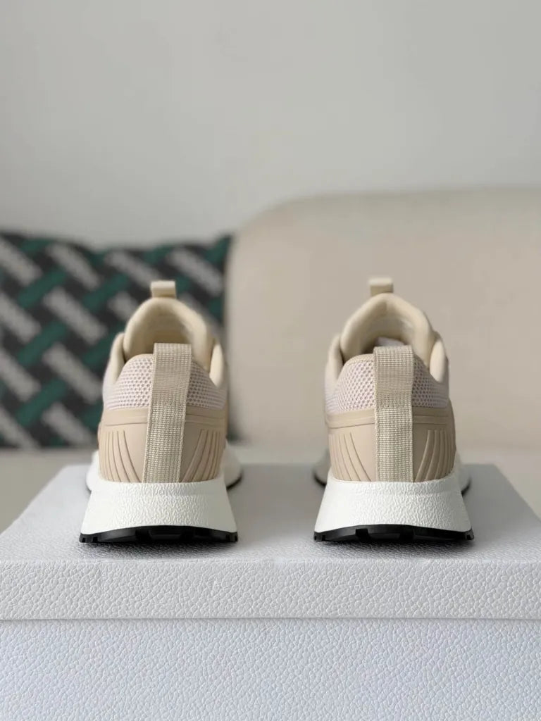 Dior Chrono Sneaker – Beige Technical Mesh & Leather