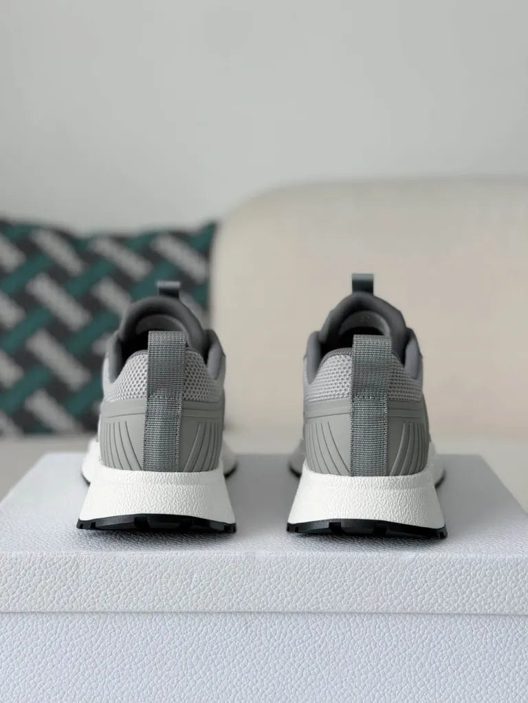 Dior Chrono Sneaker – Grey Technical Mesh & Leather