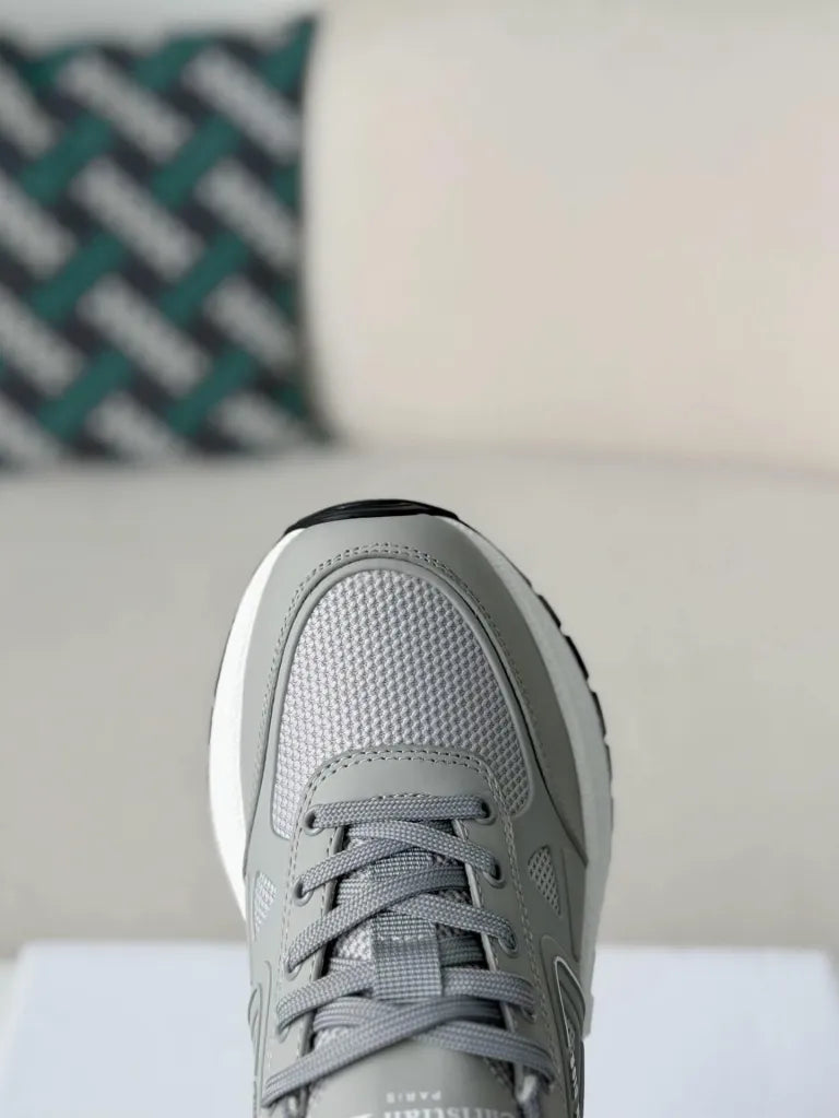 Dior Chrono Sneaker – Grey Technical Mesh & Leather