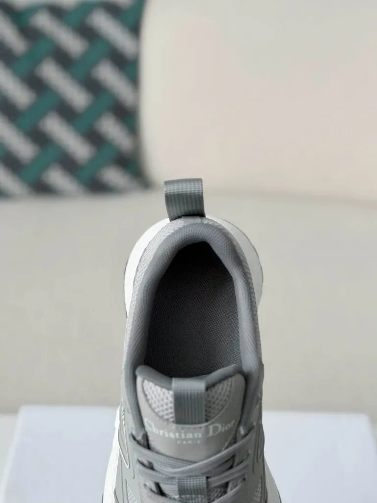 Dior Chrono Sneaker – Grey Technical Mesh & Leather