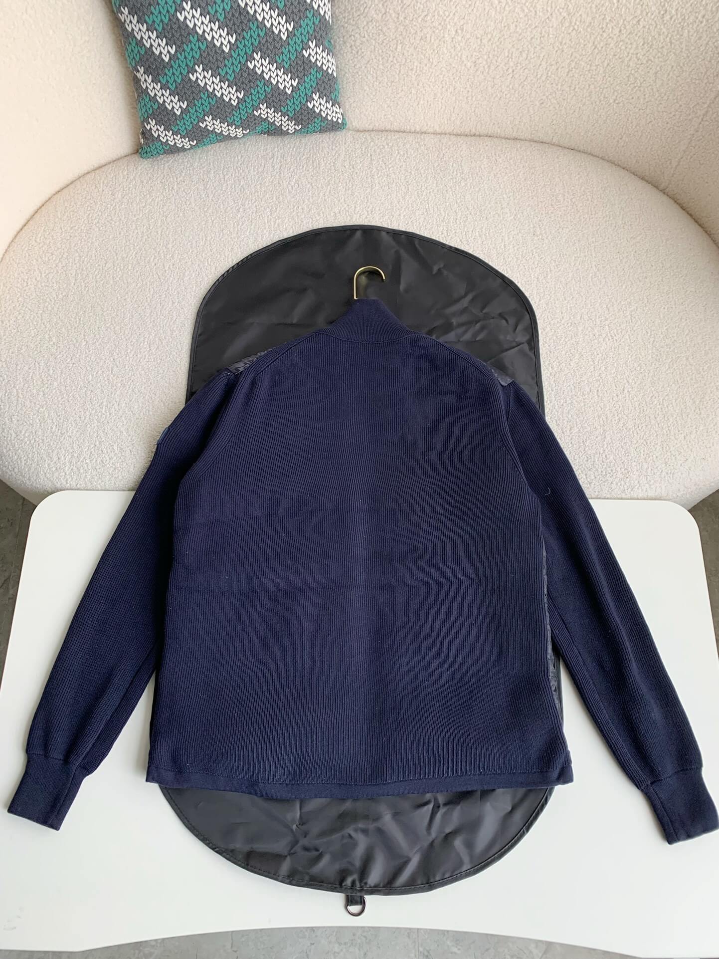 Dior Oblique Fleeced Navy Down Jacket