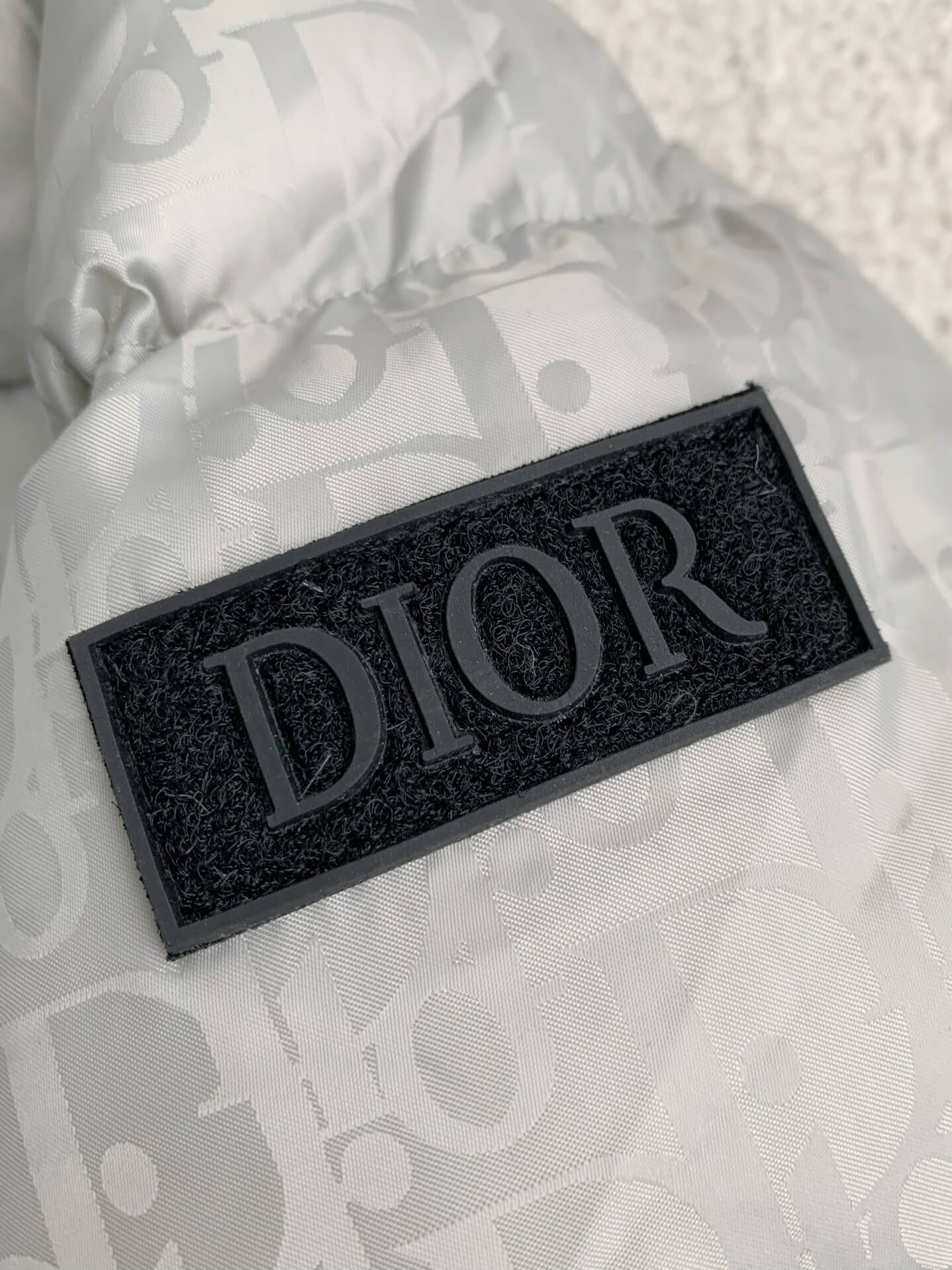 Dior Oblique Down Jacket - Silver