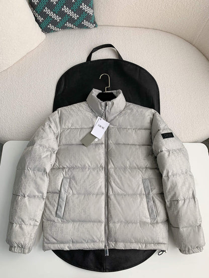 Dior Oblique Down Jacket - Silver