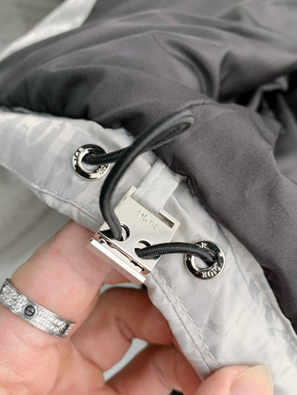 Dior Oblique Down Jacket - Silver