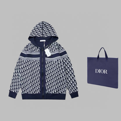 Christian Dior Navy Reversible Hoodie