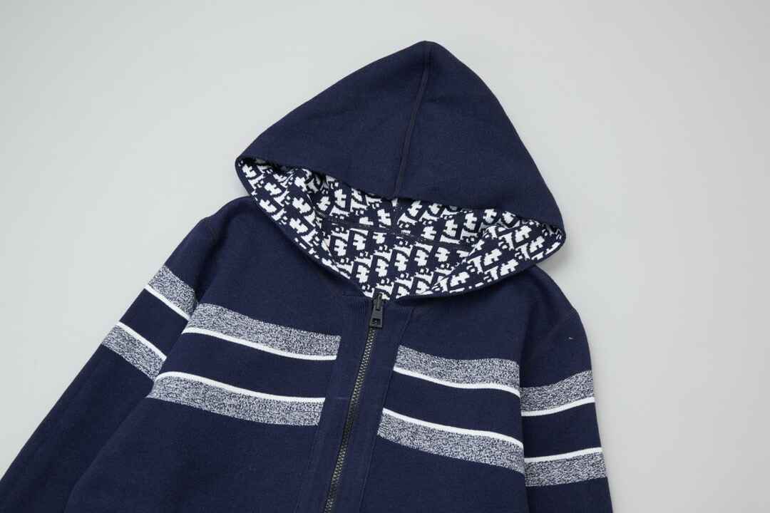 Christian Dior Navy Reversible Hoodie