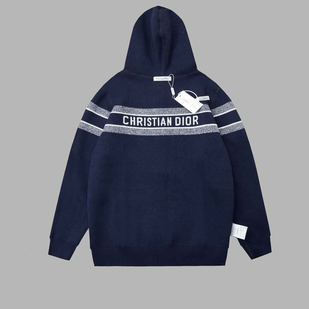 Christian Dior Navy Reversible Hoodie