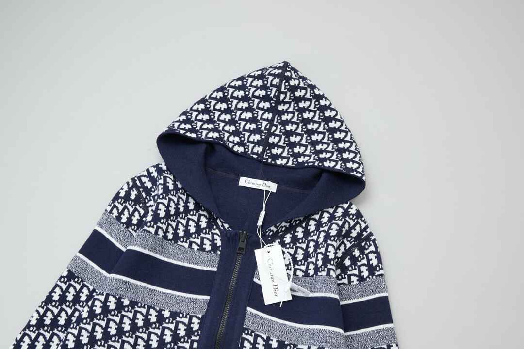 Christian Dior Navy Reversible Hoodie