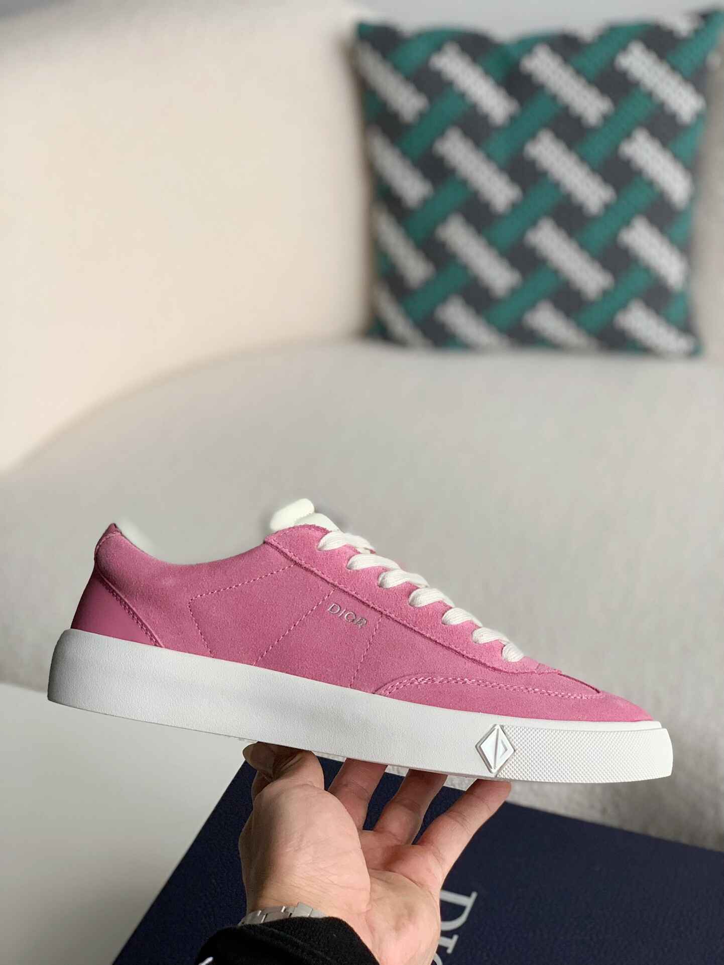 Dior B101 Low Top Pink Sneakers