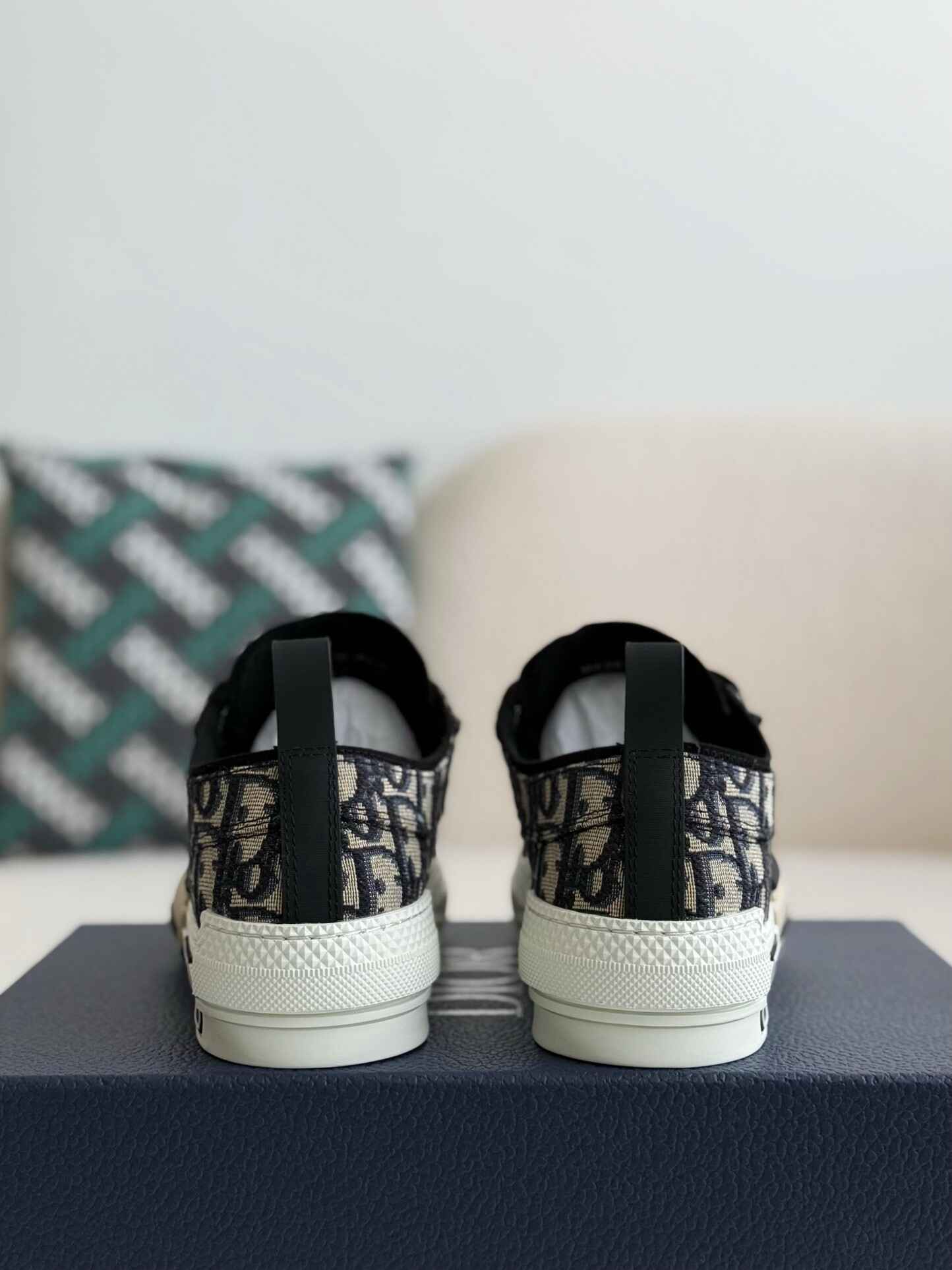 Dior B23 Low-Top Sneaker in Black Dior Oblique Jacquard – HolloShoe