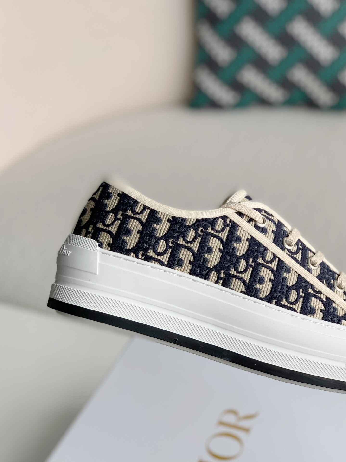 Christian Dior Oblique Embroidered Deep Blue Walk'n'Dior  Sneakers