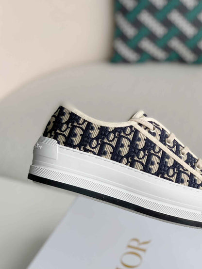 Christian Dior Oblique Embroidered Deep Blue Walk'n'Dior  Sneakers