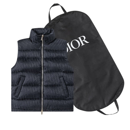 Dior Oblique Black Quilted Down Vest