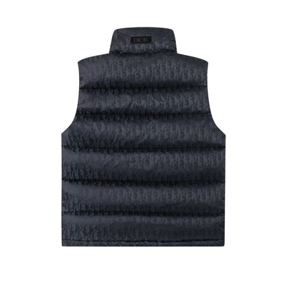 Dior Oblique Black Quilted Down Vest