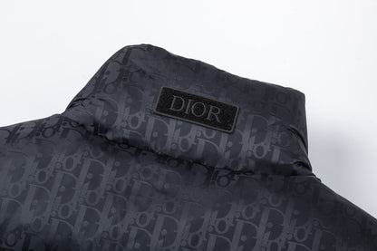 Dior Oblique Black Quilted Down Vest