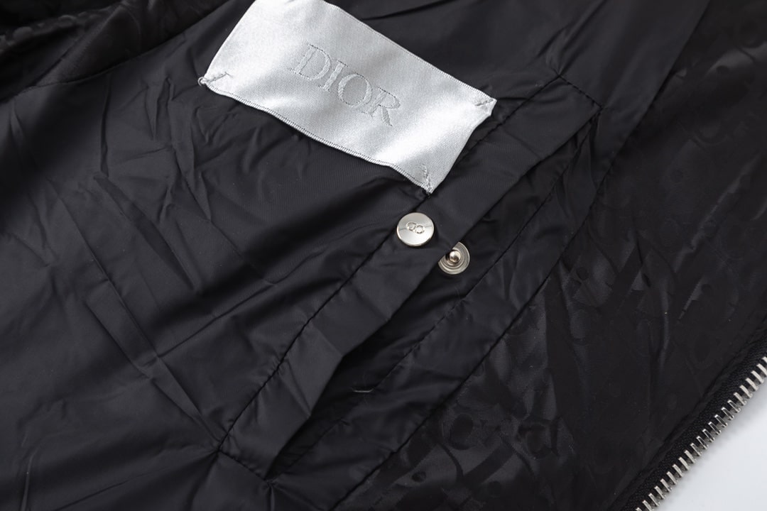 Dior Oblique Black Quilted Down Vest