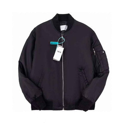 Christian Dior Black Varsity Bomber Jacket