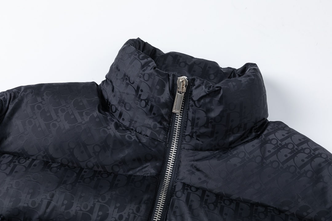 Dior Oblique Black Quilted Down Jacket