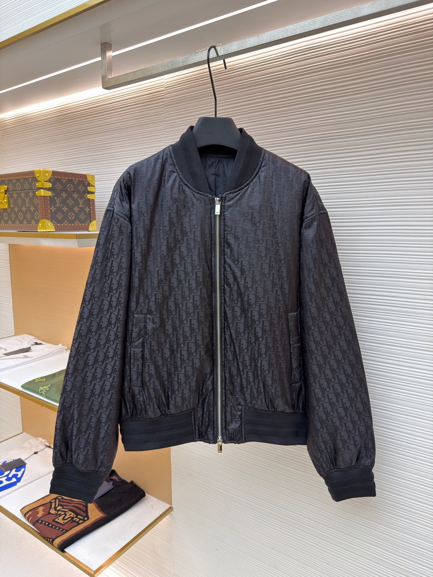 Dior Oblique Black Bomber Jacket