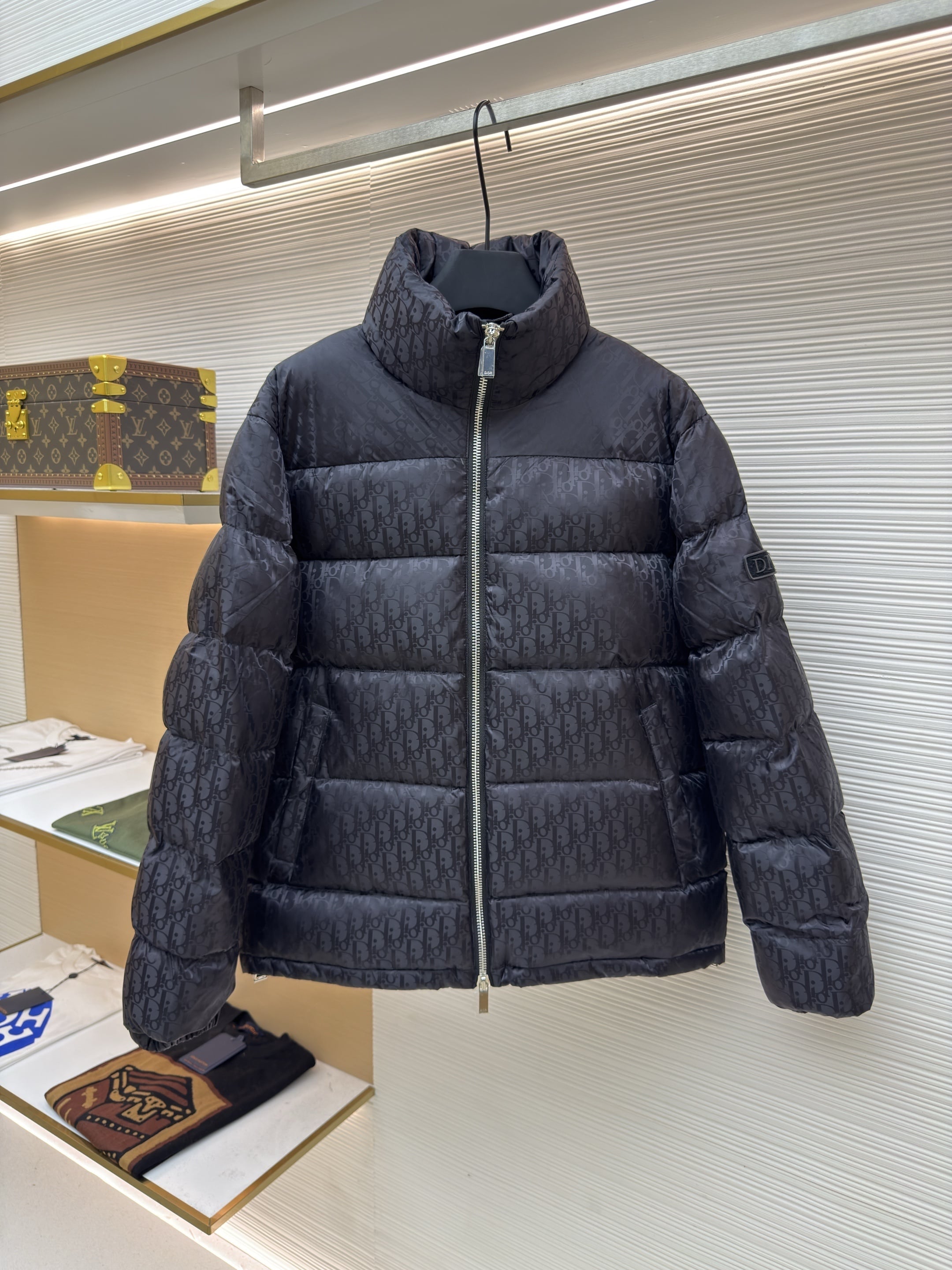 Dior ジャケット Christian Dior Vintage Trotter Monogram Logo Puffer Jacket #40