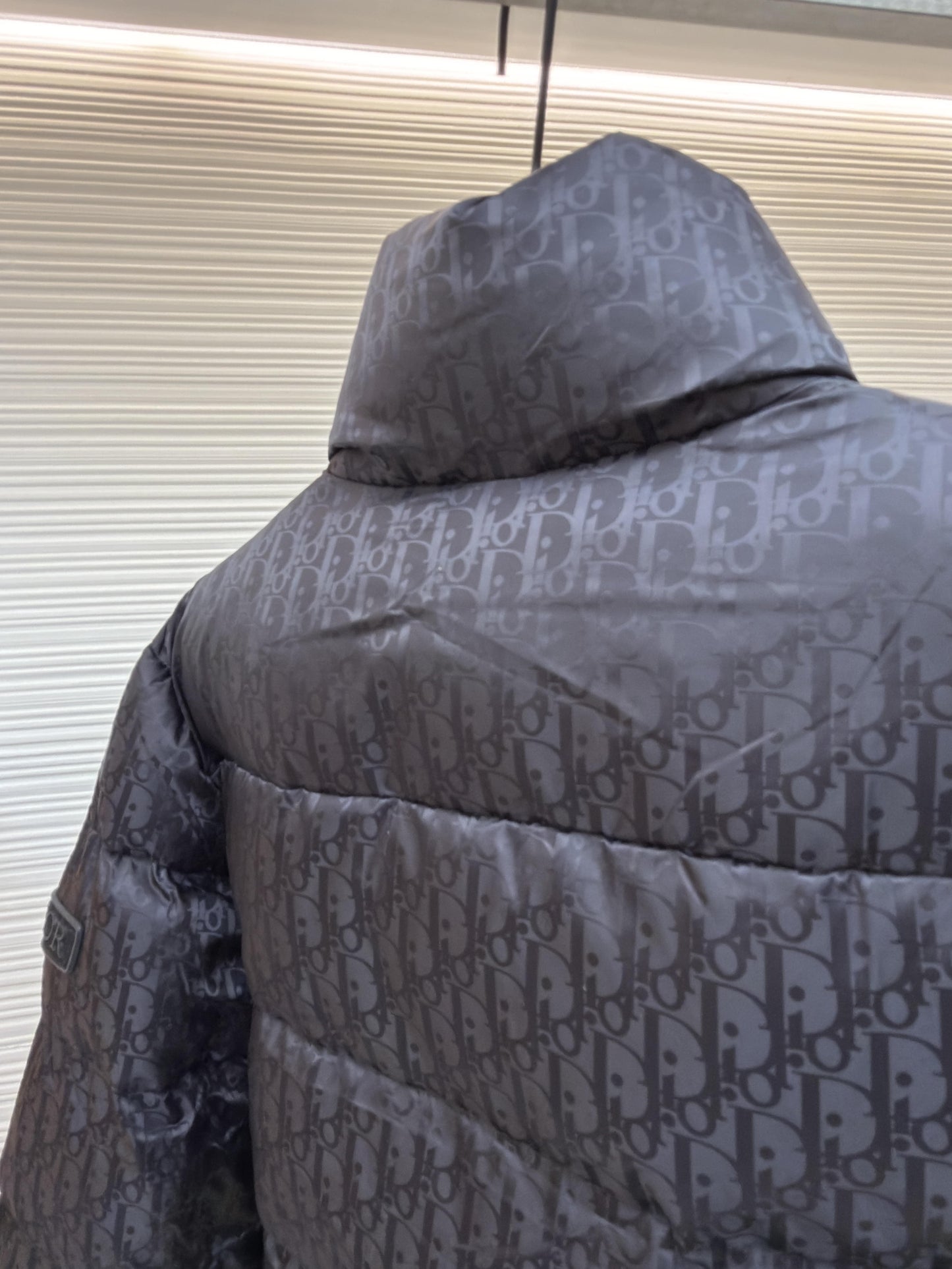 Dior Oblique Black Technical Jacquard Down Jacket