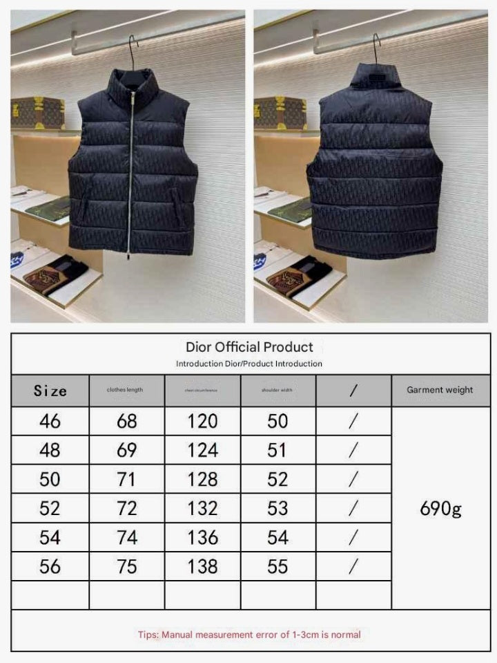 Dior Oblique Black Technical Jacquard Down Vest – HolloShoe