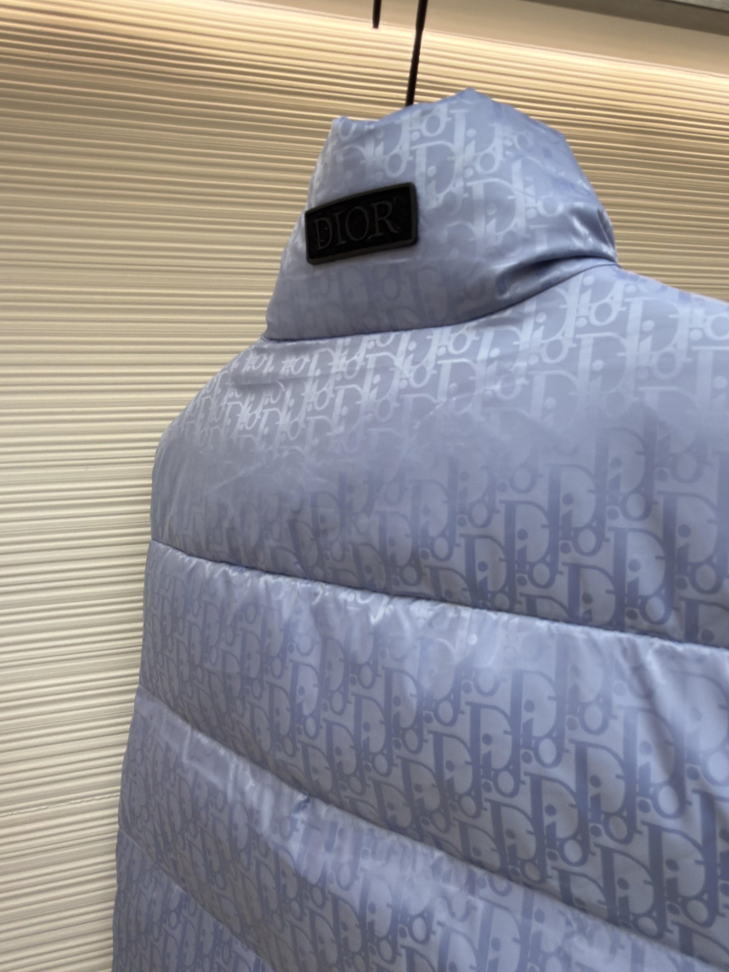 Dior Oblique Light Blue Technical Jacquard Down Vest