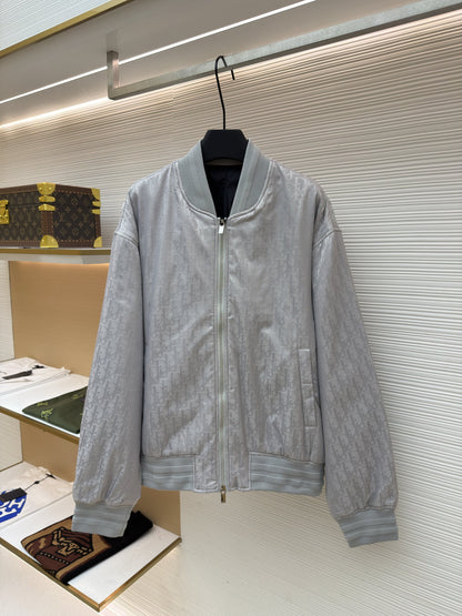 Dior Oblique Silver Bomber Jacket