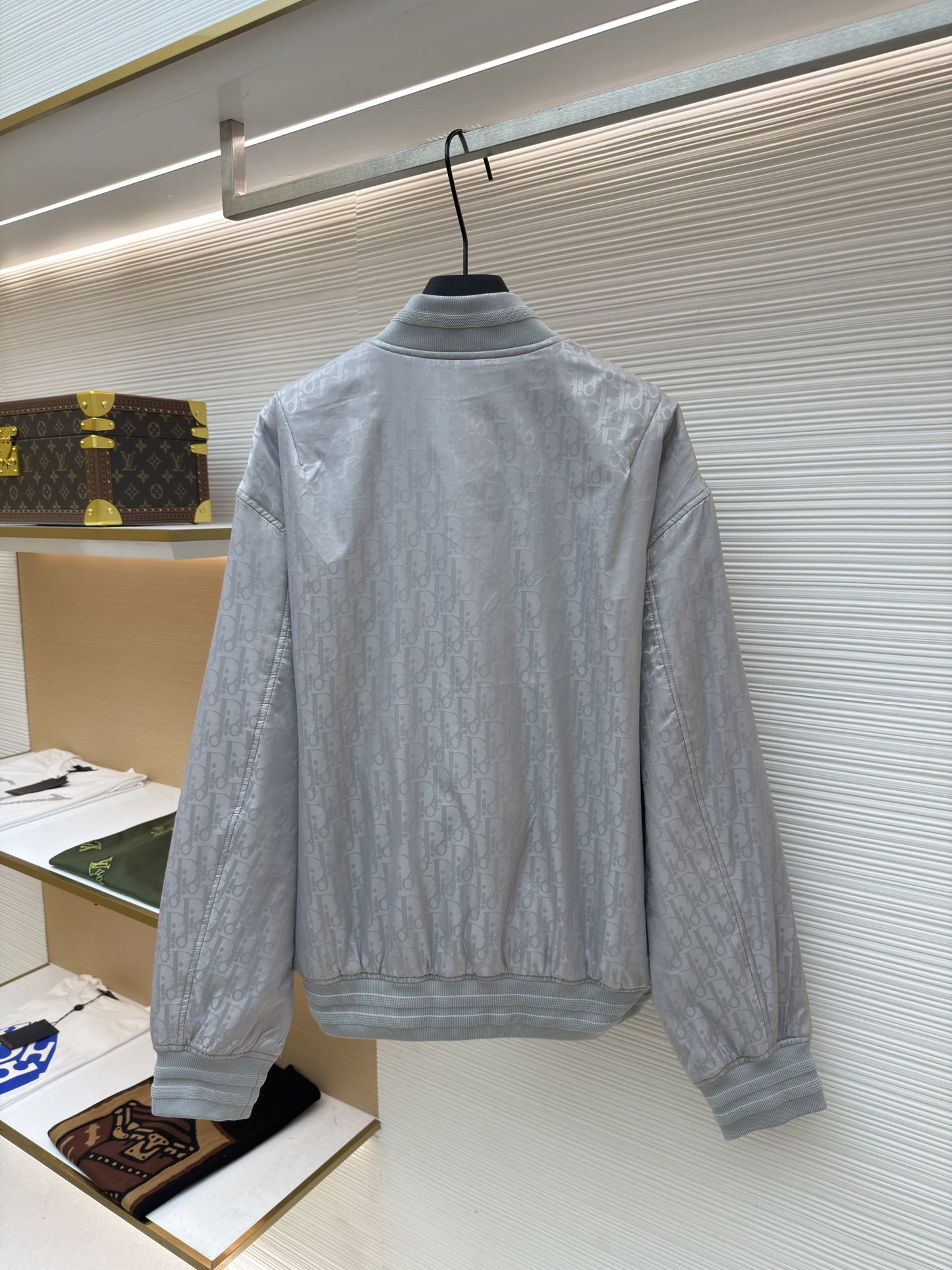 Dior Oblique Silver Bomber Jacket