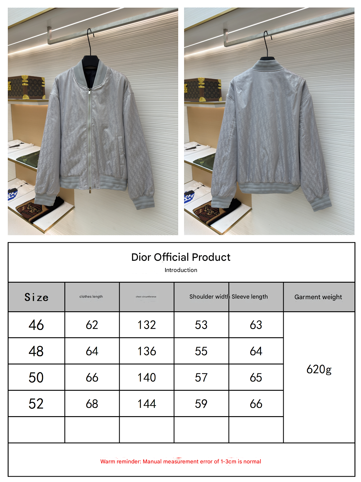 Dior Oblique Silver Bomber Jacket