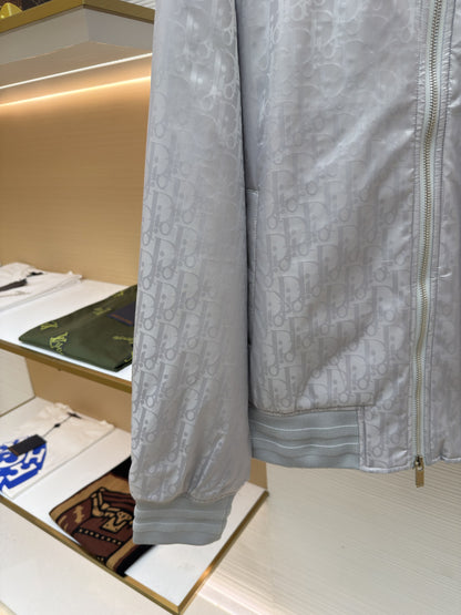 Dior Oblique Silver Bomber Jacket