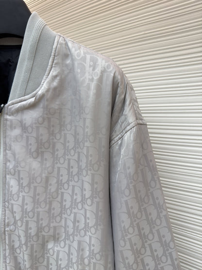 Dior Oblique Silver Bomber Jacket