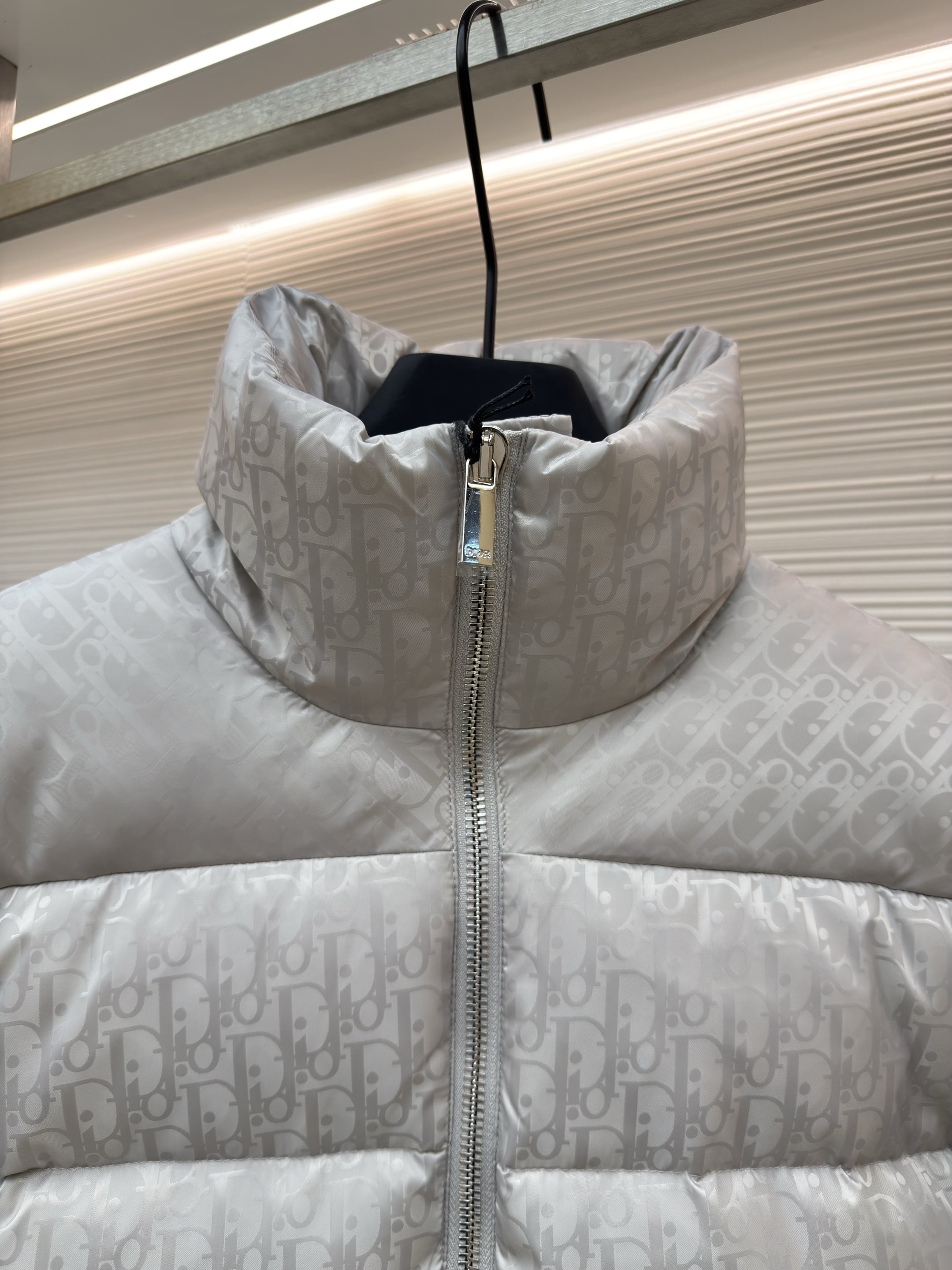 Dior Oblique Silver Technical Jacquard Down Jacket – Hollo Shoe